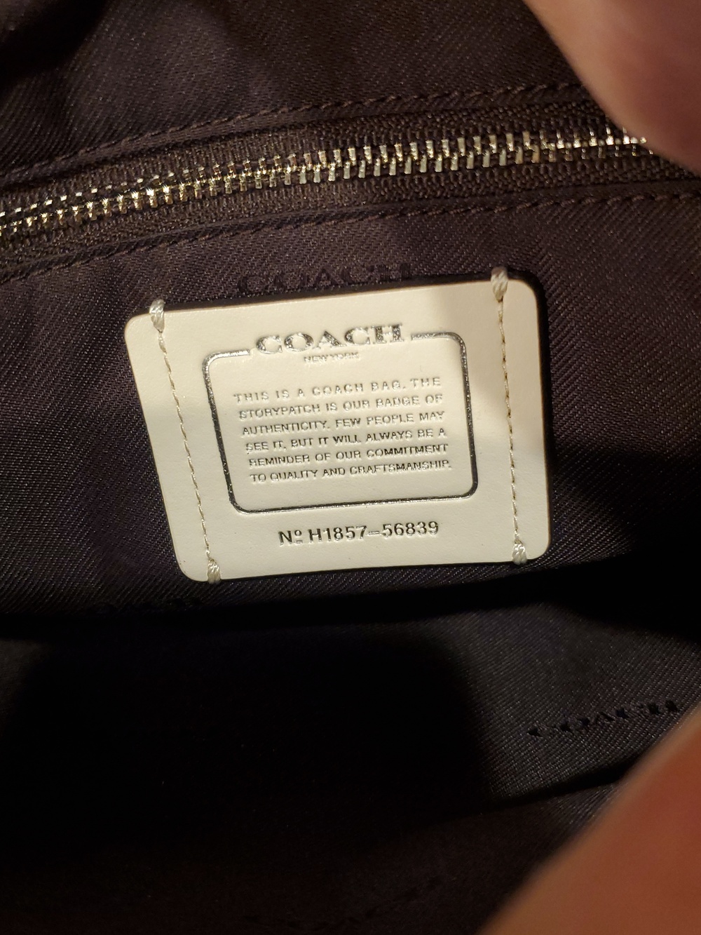 Coach Brooklyn 28 Bag In Chalk White - Picture 14 of 16